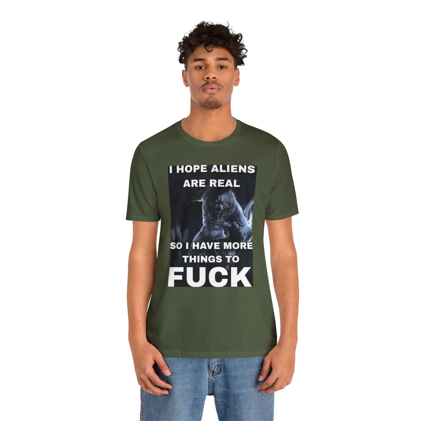 I Hope Aliens Are Real Unisex Short Sleeve Tee