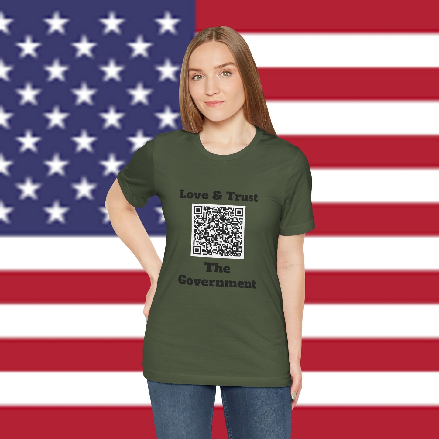 Love & Trust The Government Unisex Short Sleeve Tee