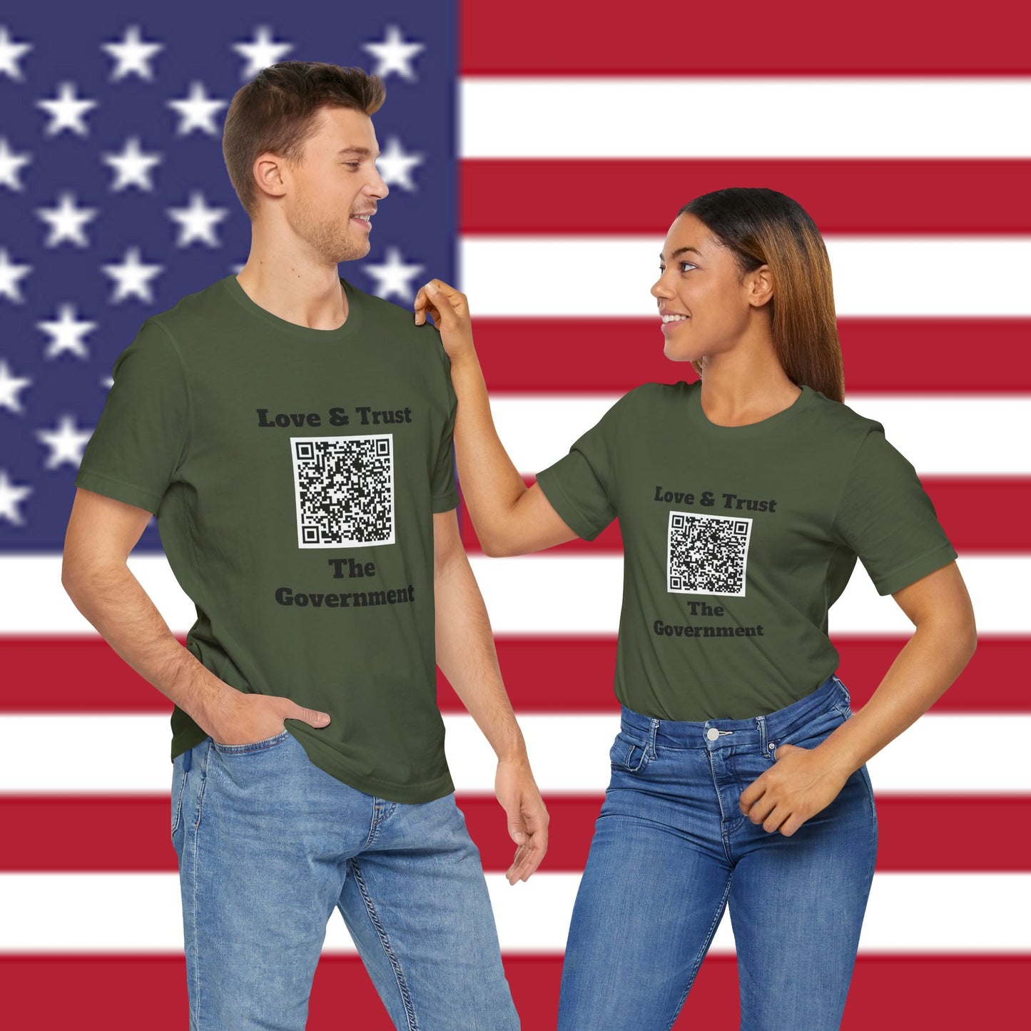 Love & Trust The Government Unisex Short Sleeve Tee