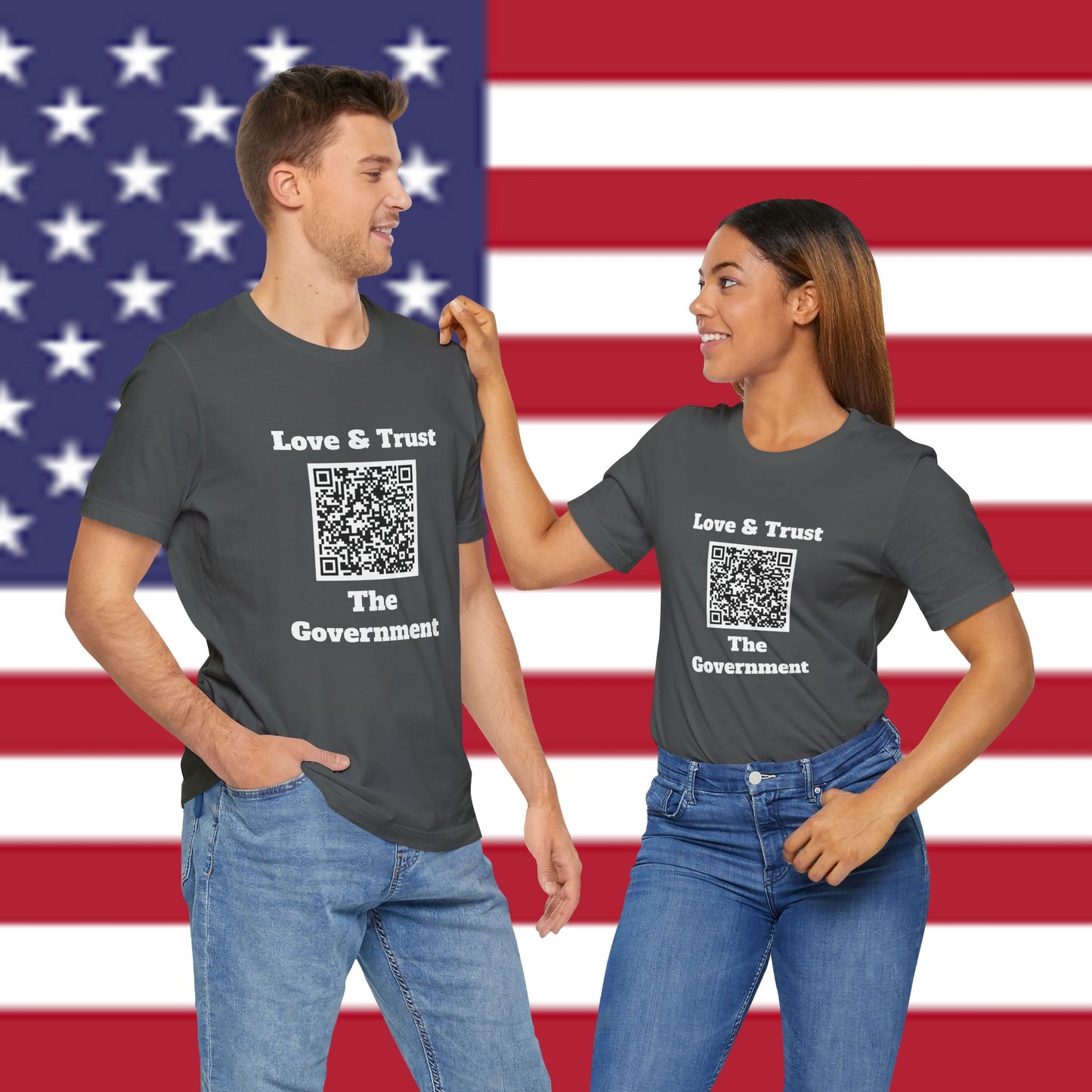 Love & Trust The Government Unisex Short Sleeve Tee