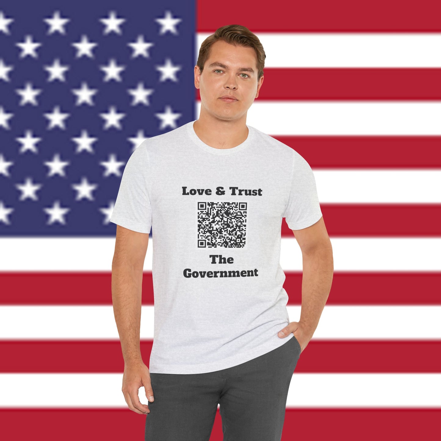 Love & Trust The Government Unisex Short Sleeve Tee