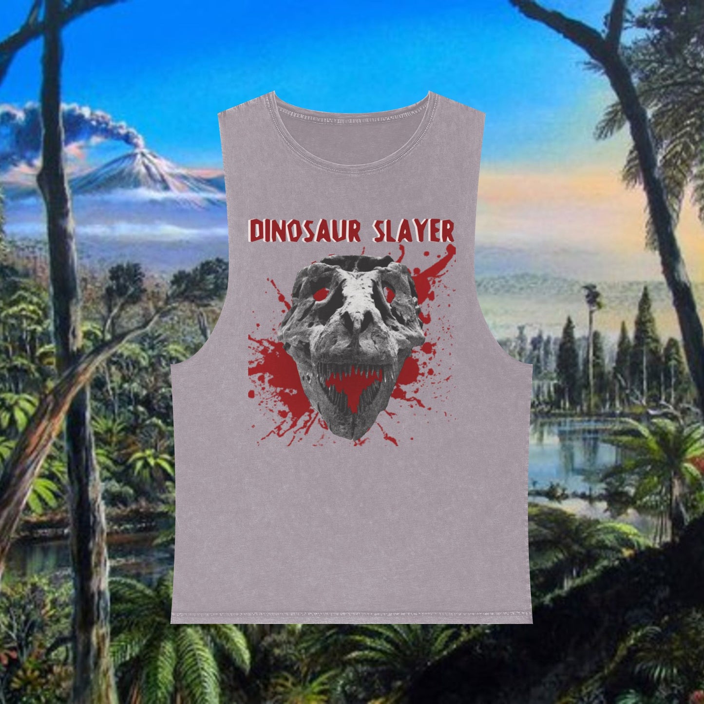 Dinosaur Slayer Stonewash Tank Top