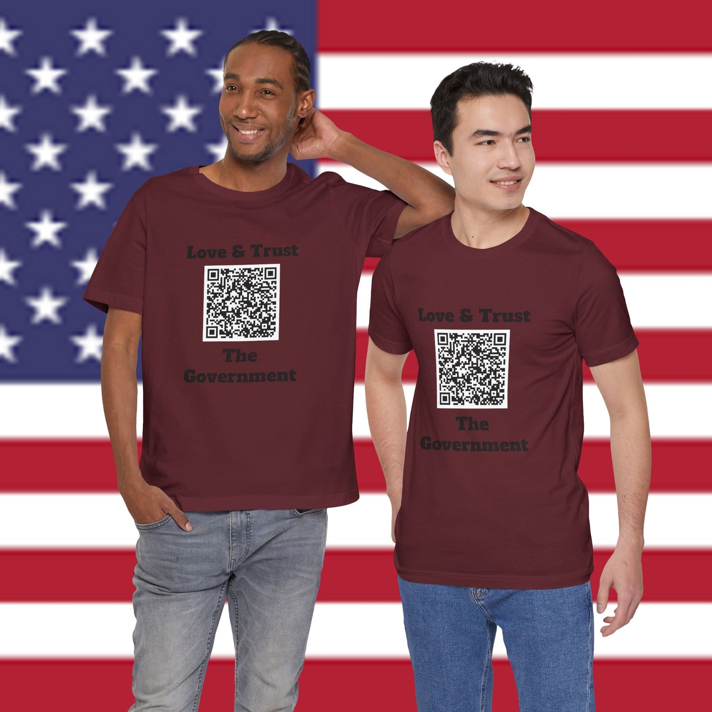 Love & Trust The Government Unisex Short Sleeve Tee
