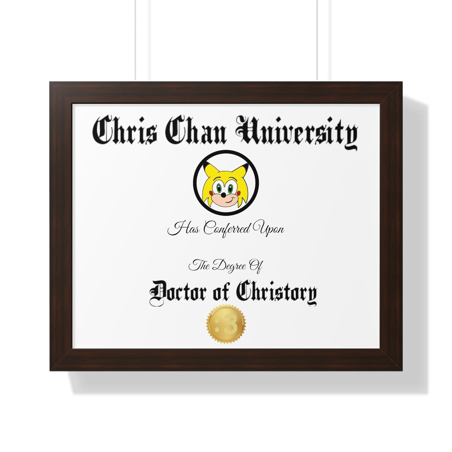 Christory Framed Horizontal Poster