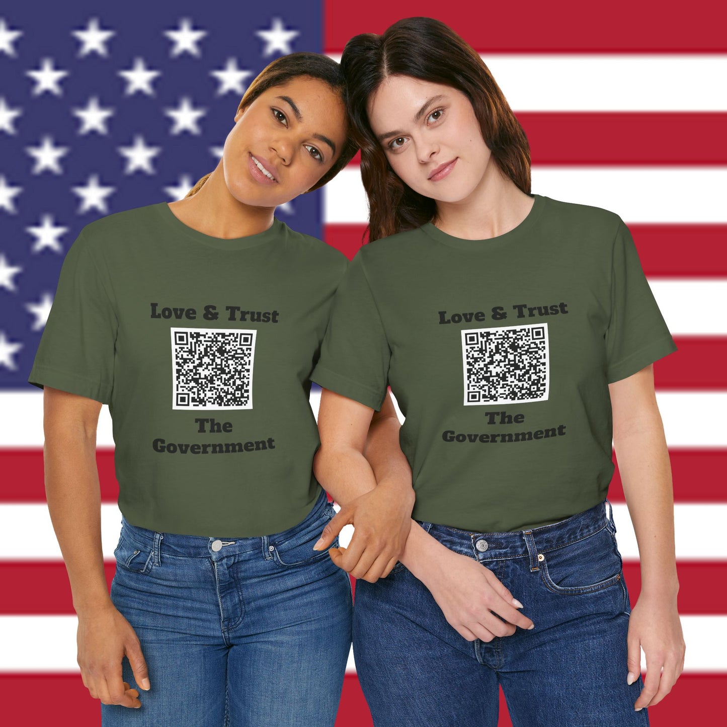 Love & Trust The Government Unisex Short Sleeve Tee
