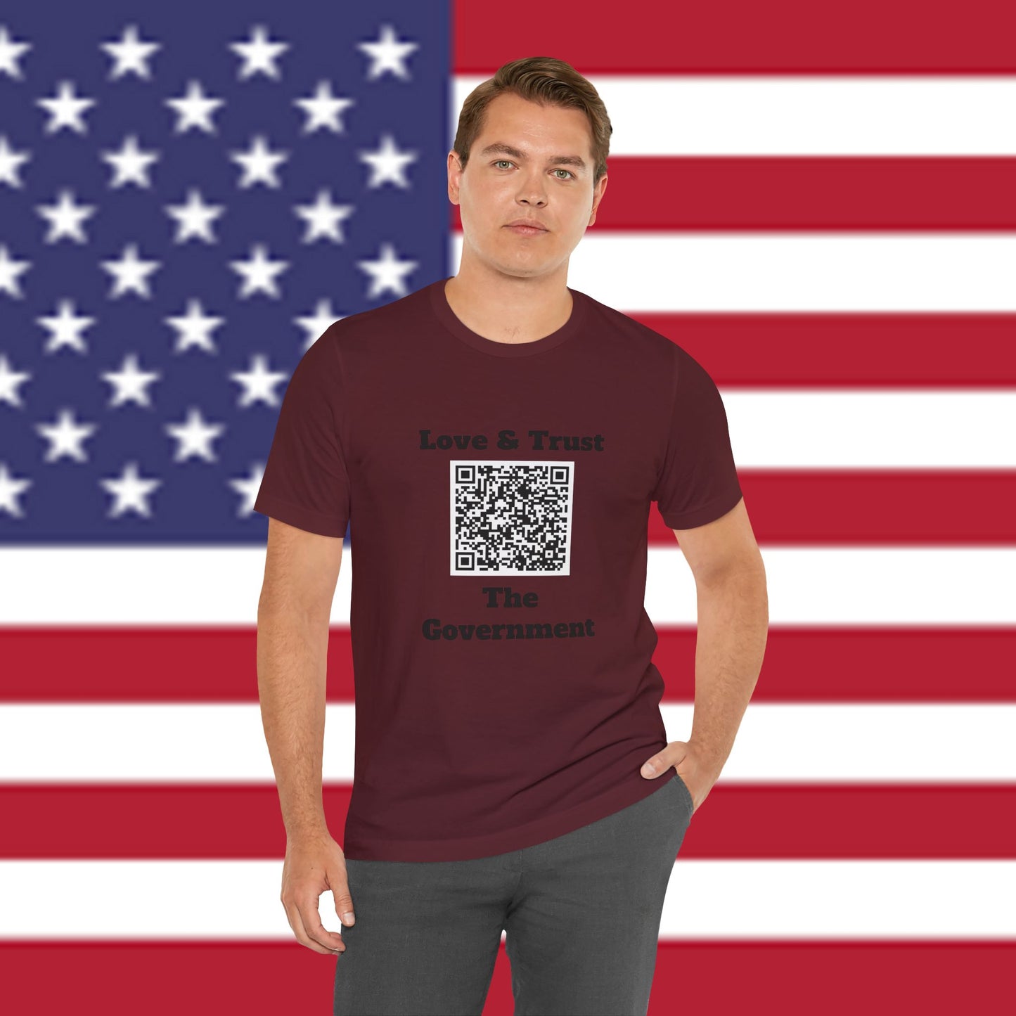 Love & Trust The Government Unisex Short Sleeve Tee