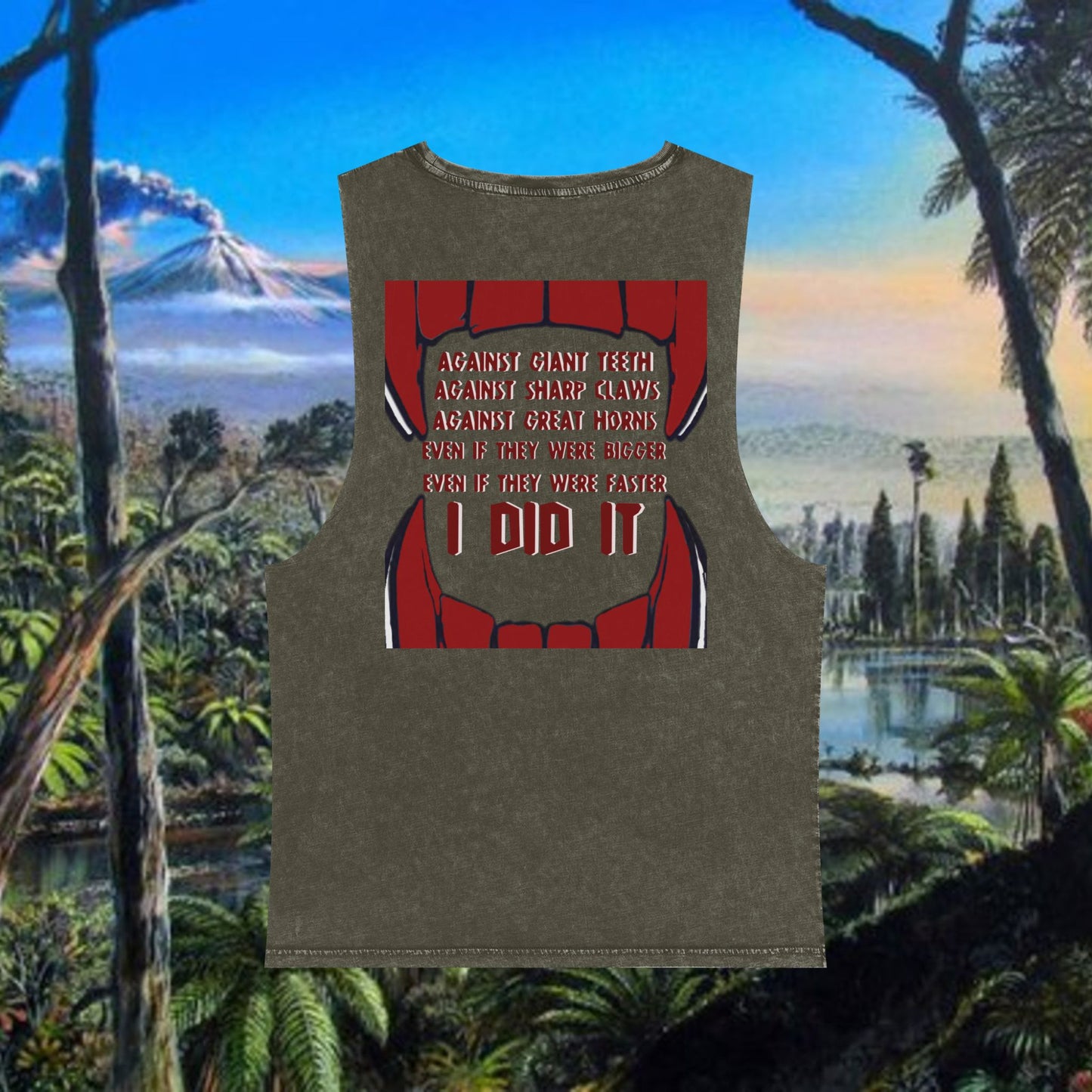 Dinosaur Slayer Stonewash Tank Top