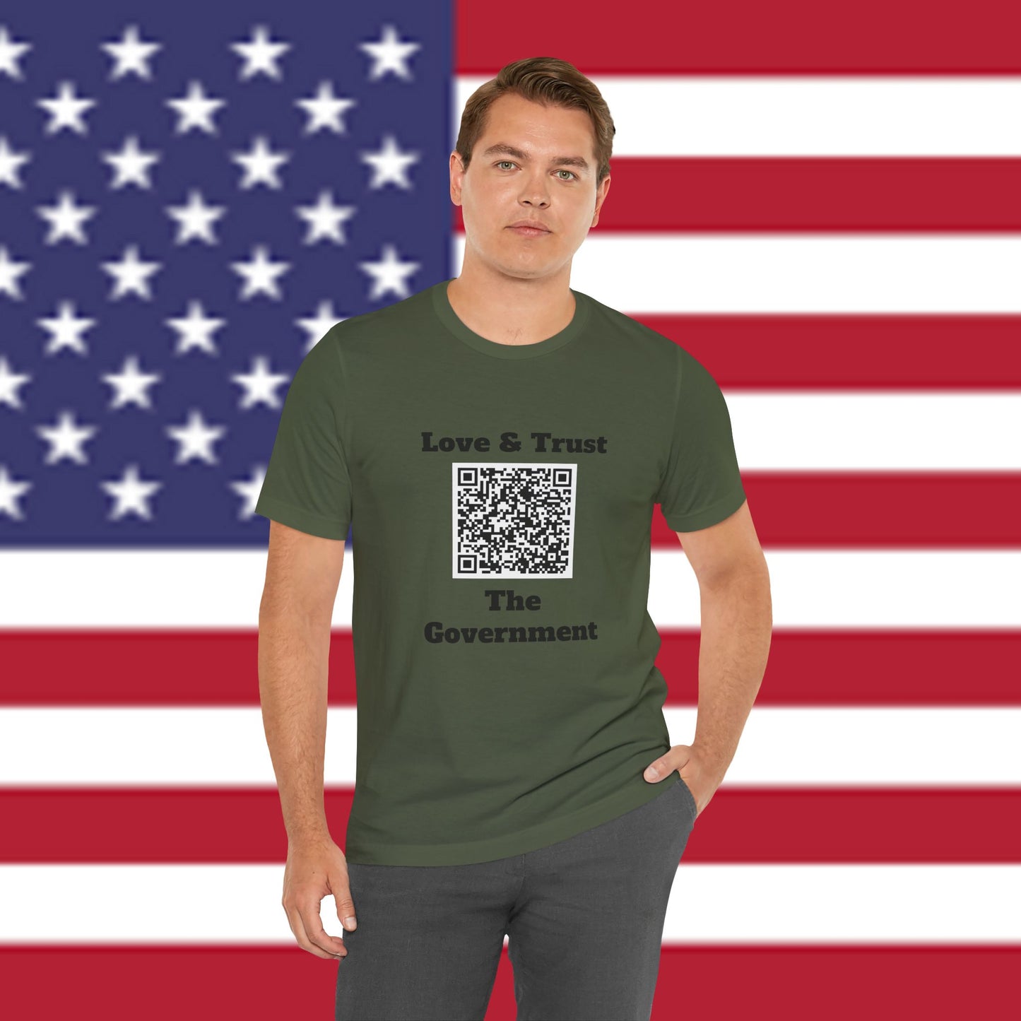 Love & Trust The Government Unisex Short Sleeve Tee