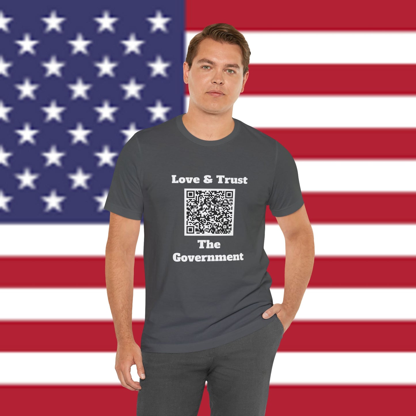 Love & Trust The Government Unisex Short Sleeve Tee