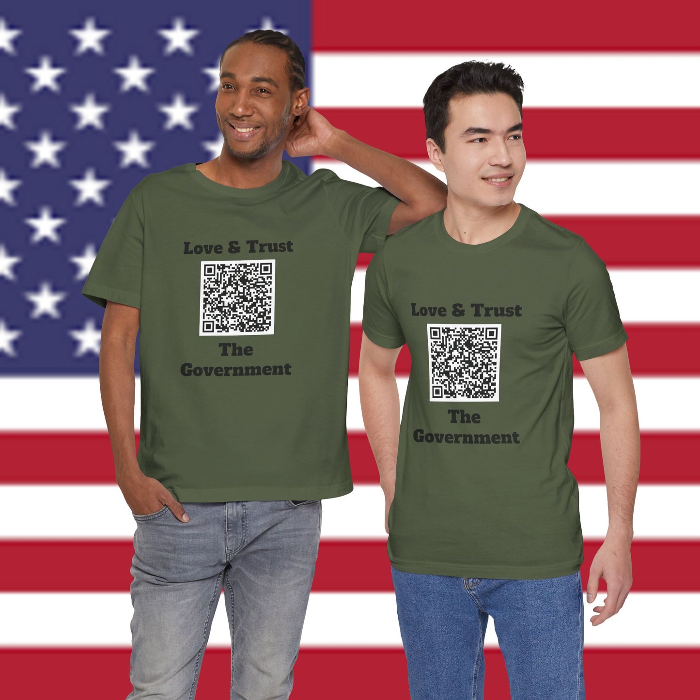 Love & Trust The Government Unisex Short Sleeve Tee