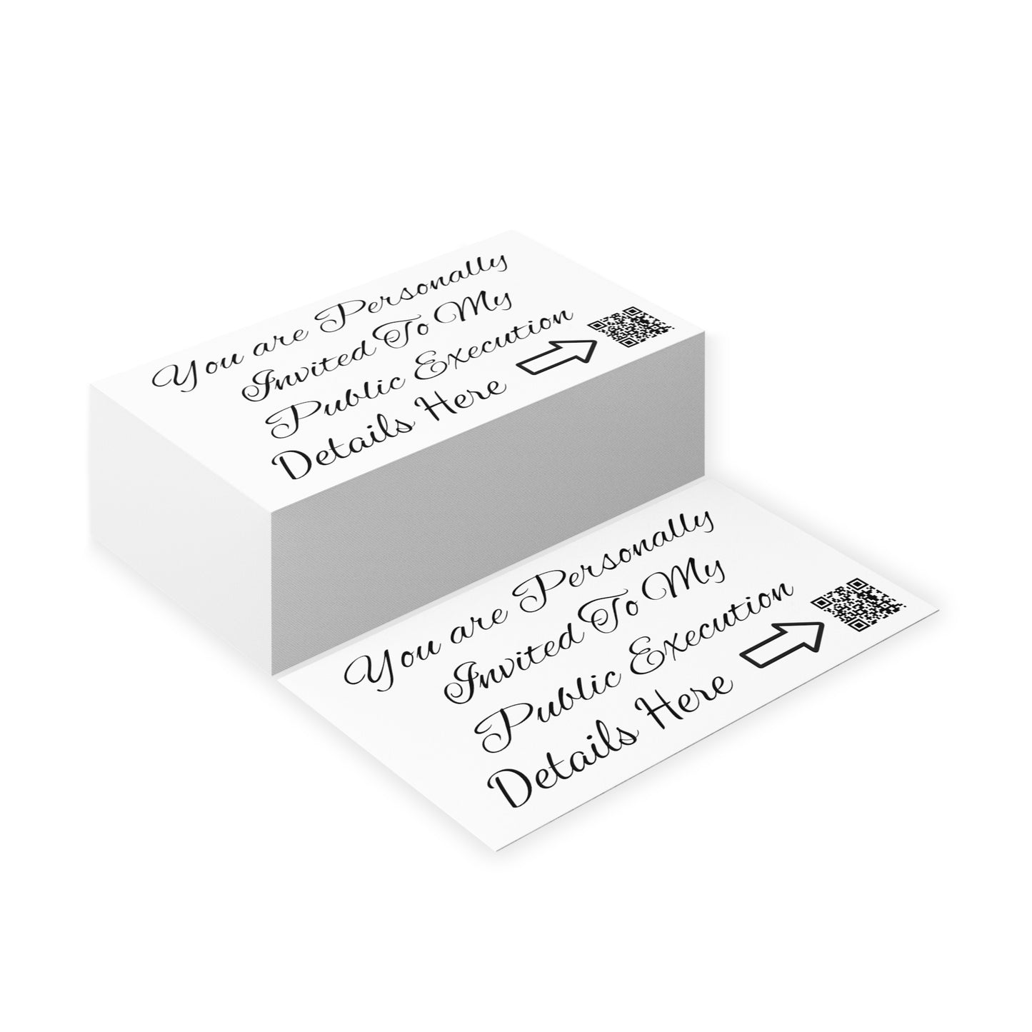 Public Execution Business Cards