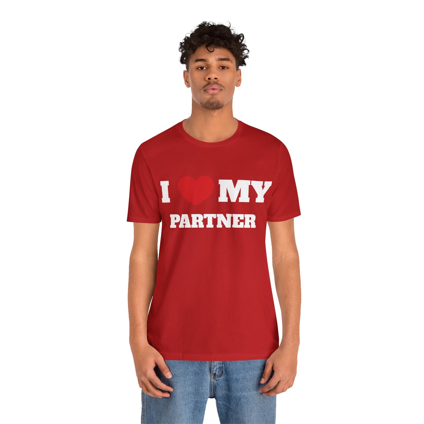 I Heart My Partner Nuke Unisex Short Sleeve Tee