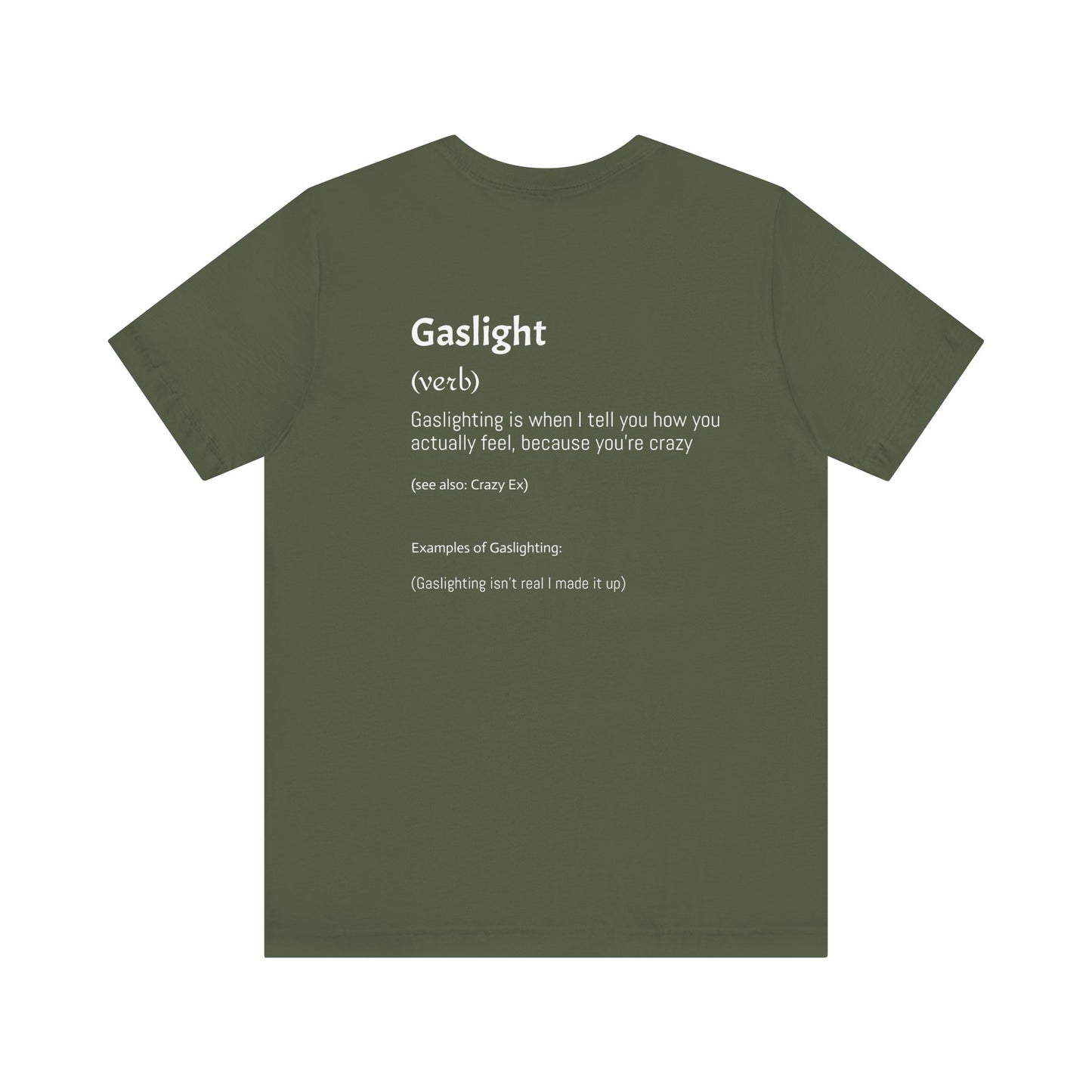 Gaslighting Dictionary Unisex Short Sleeve Tee Shirt