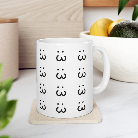 :3 Ceramic Mug, 11oz