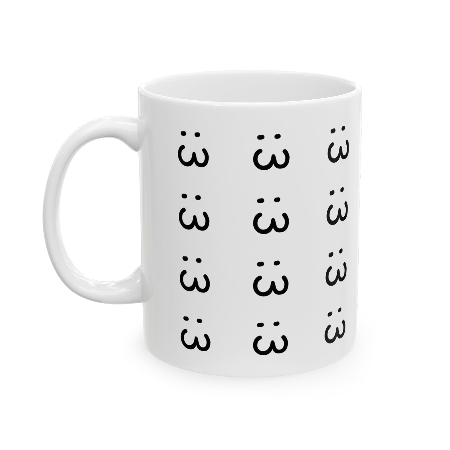 :3 Ceramic Mug, 11oz