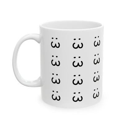 :3 Ceramic Mug, 11oz