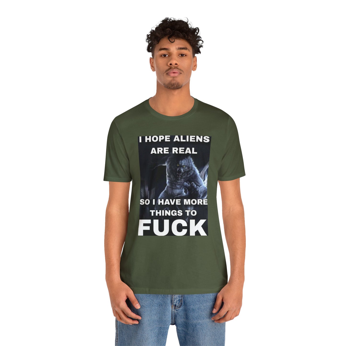 I Hope Aliens Are Real Unisex Short Sleeve Tee