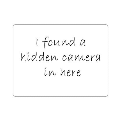 Hidden Camera Die-Cut Stickers