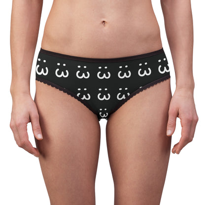 :3 Black Women's Briefs (AOP)