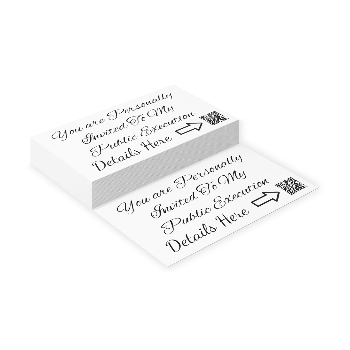 Public Execution Business Cards