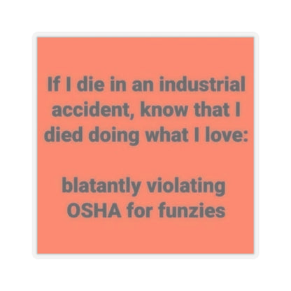 OSHA Kiss-Cut Stickers