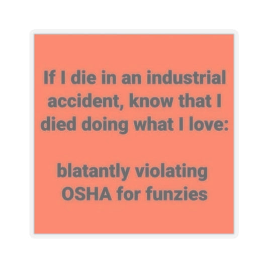 OSHA Kiss-Cut Stickers
