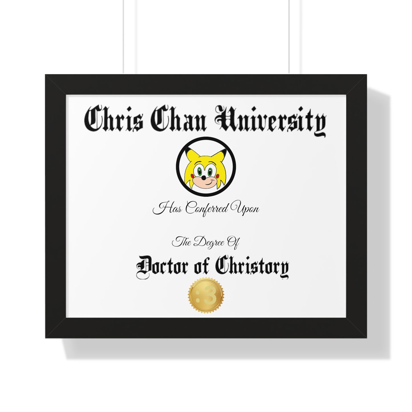 Christory Framed Horizontal Poster