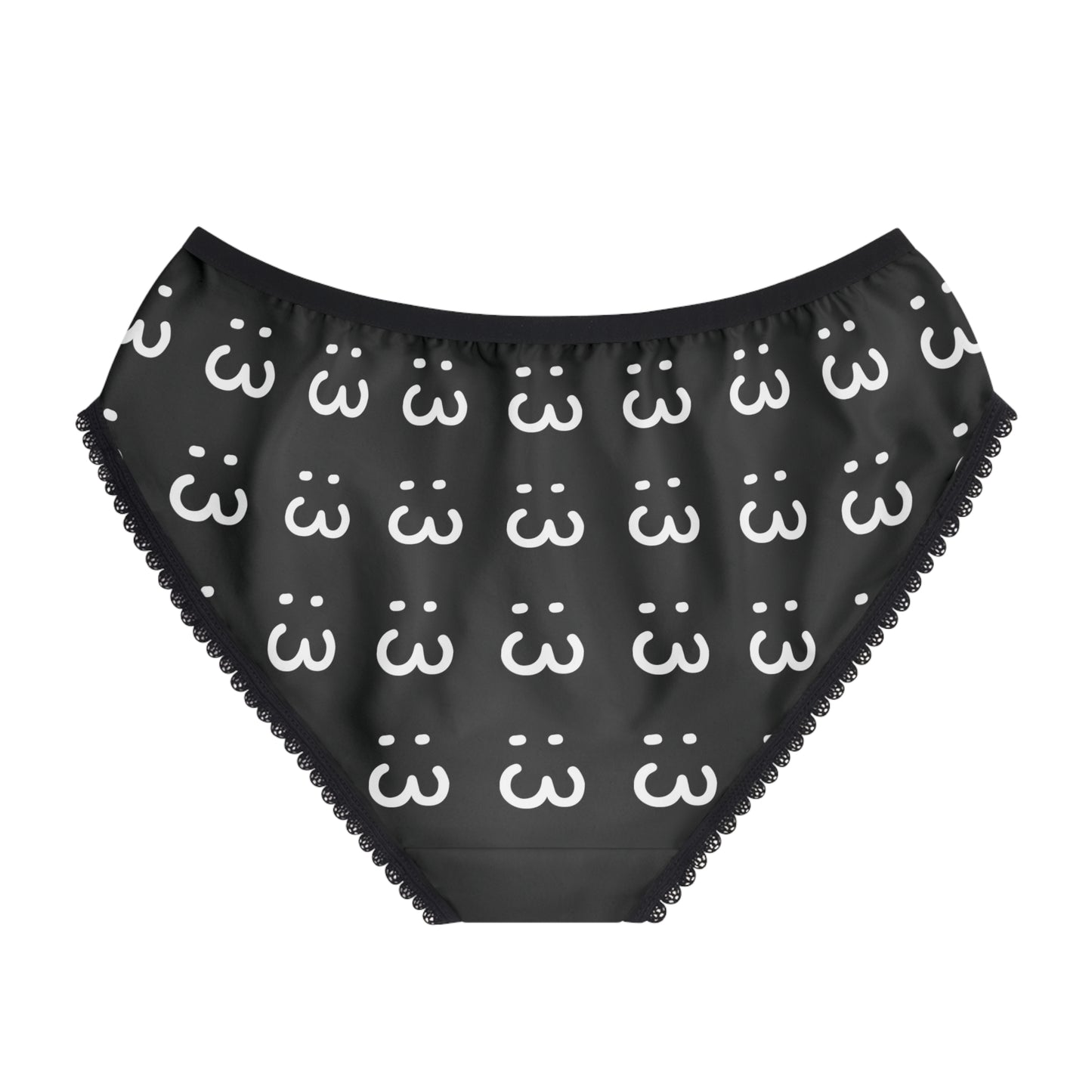 :3 Black Women's Briefs (AOP)