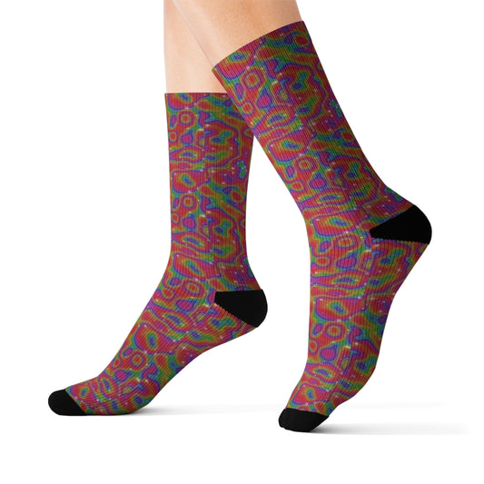 Iridescent Color Sublimation Socks
