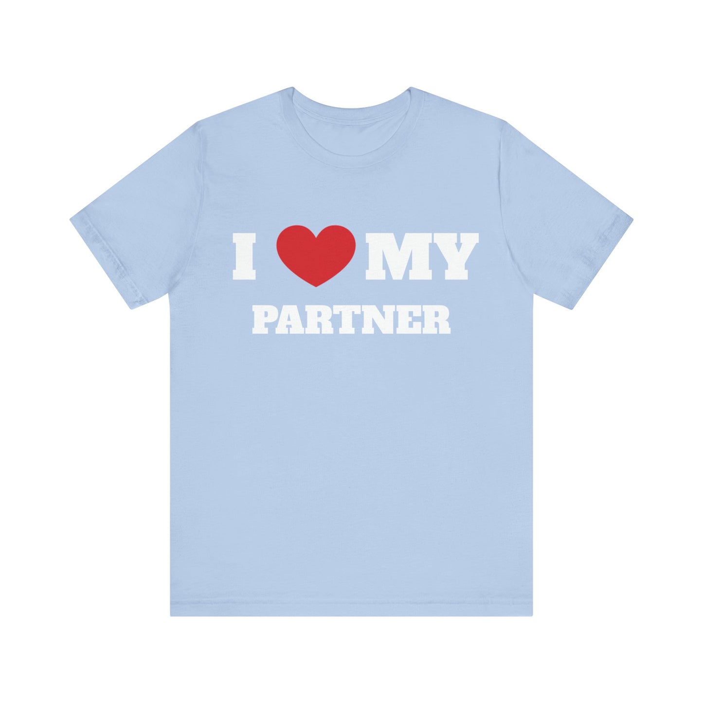 I Heart My Partner Nuke Unisex Short Sleeve Tee