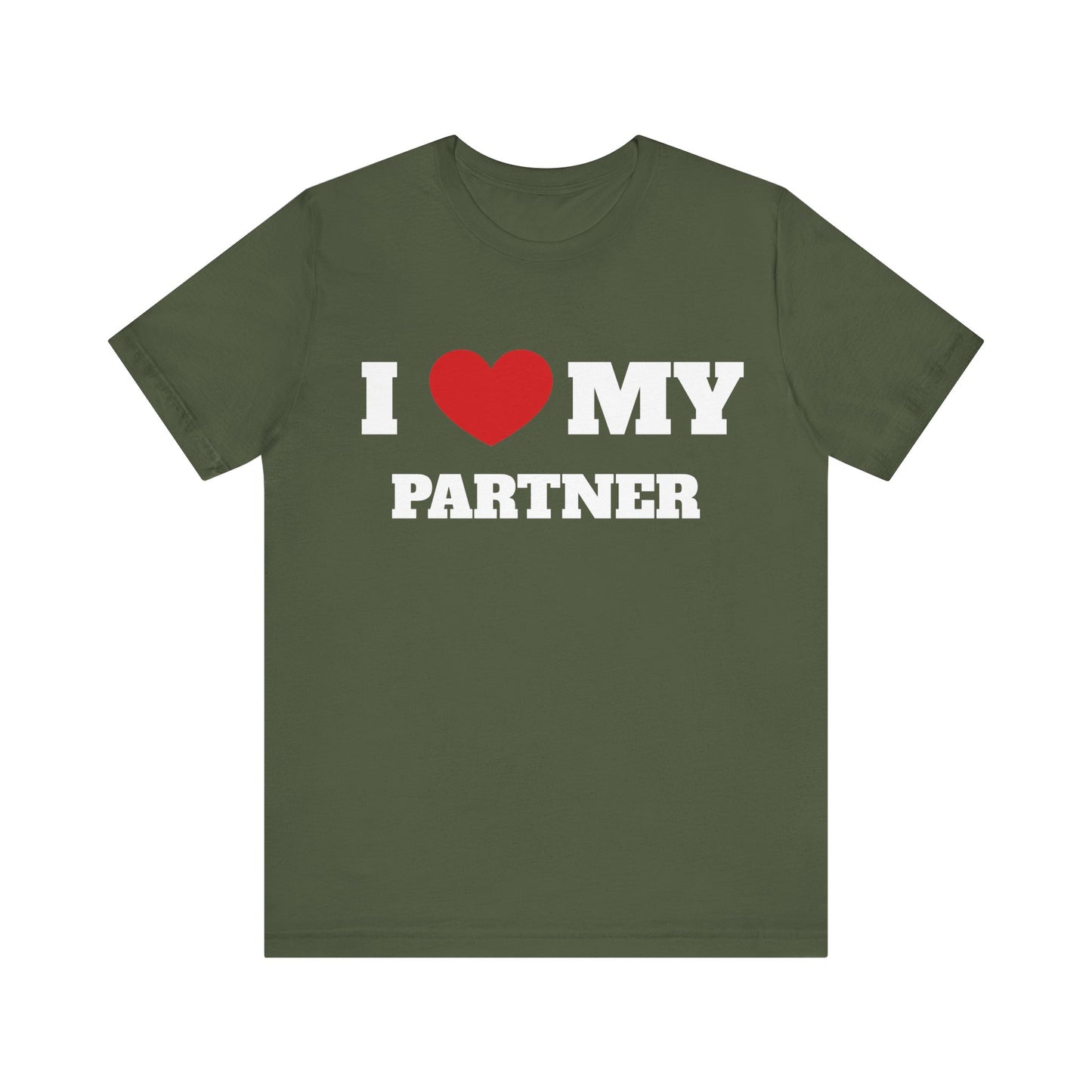 I Heart My Partner Nuke Unisex Short Sleeve Tee