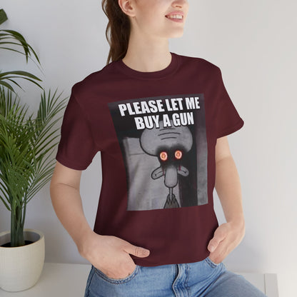 Please Let Me Buy Red Mist Unisex Short Sleeve Tee