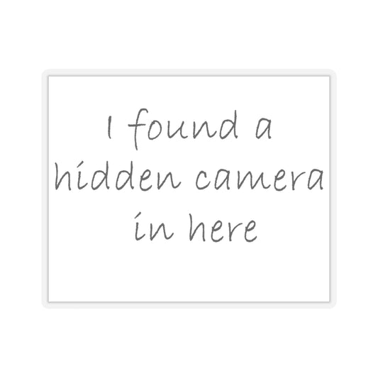 Hidden Camera Kiss-Cut Stickers