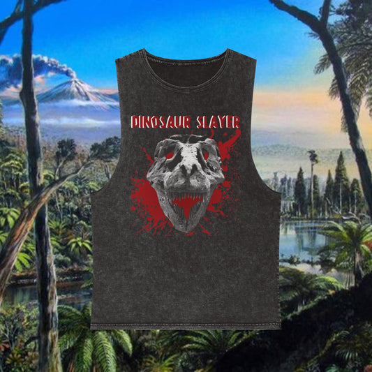 Dinosaur Slayer Stonewash Tank Top