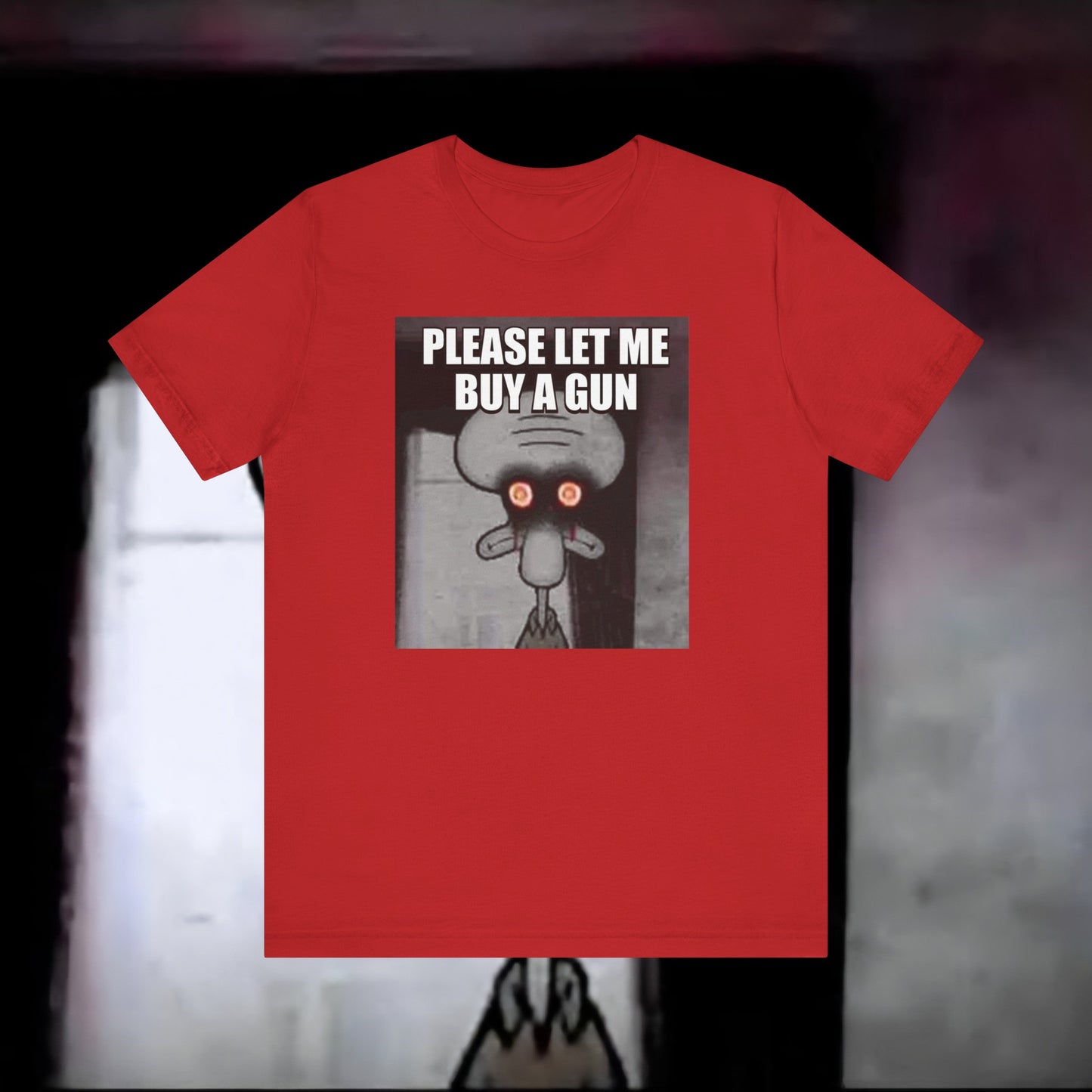 Please Let Me Buy Red Mist Unisex Short Sleeve Tee