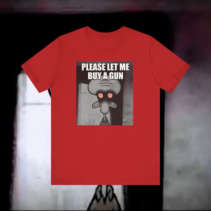 Please Let Me Buy Red Mist Unisex Short Sleeve Tee