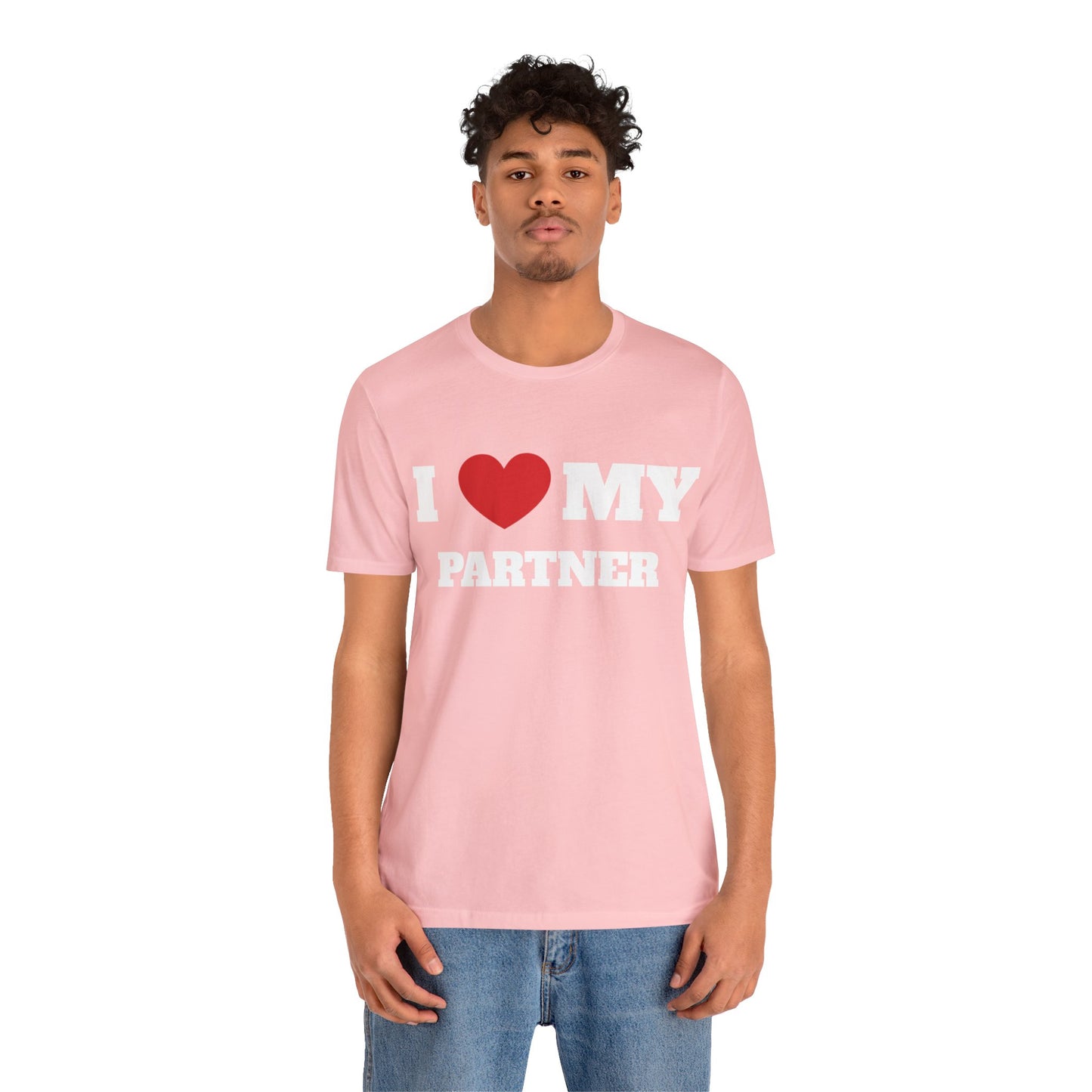 I Heart My Partner Nuke Unisex Short Sleeve Tee