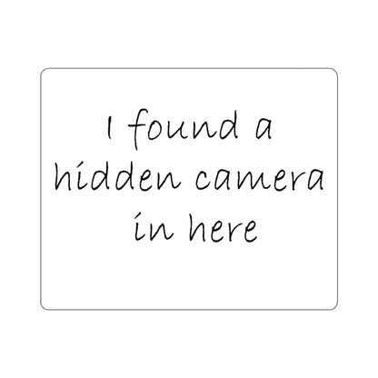 Hidden Camera Kiss-Cut Stickers