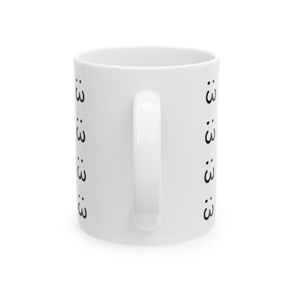 :3 Ceramic Mug, 11oz