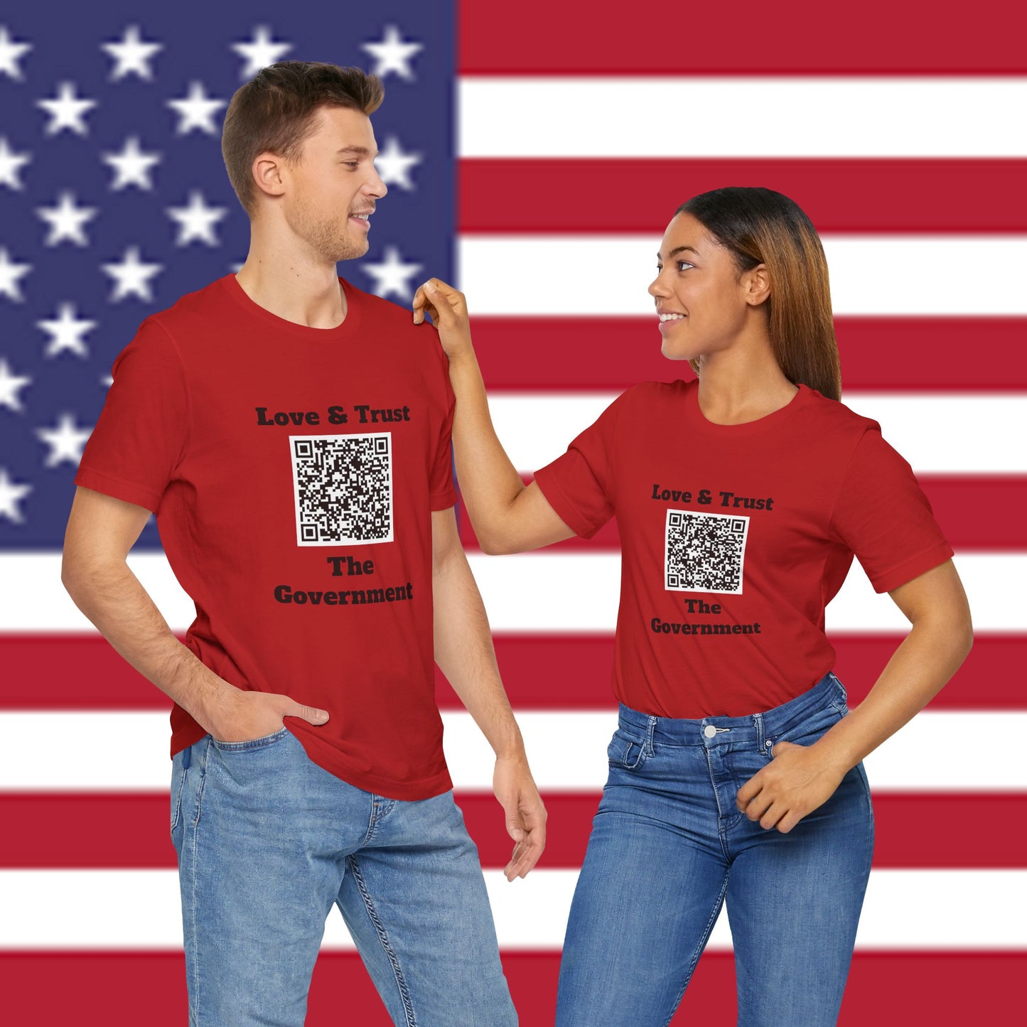 Love & Trust The Government Unisex Short Sleeve Tee