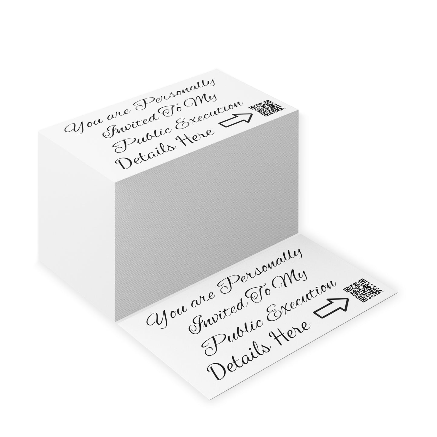 Public Execution Business Cards