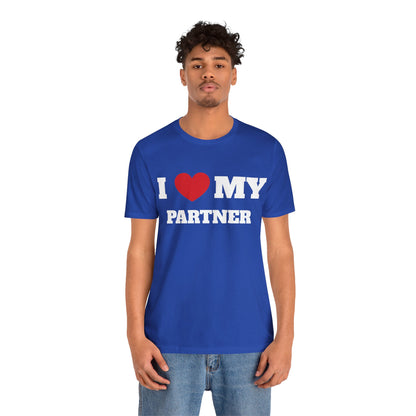 I Heart My Partner Nuke Unisex Short Sleeve Tee