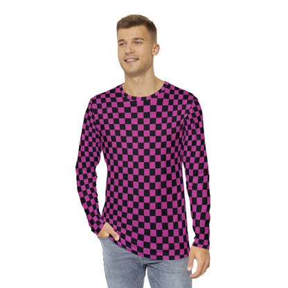 No Texture Men's Long Sleeve Shirt (AOP)