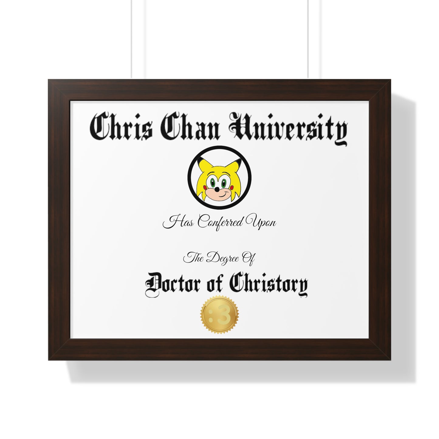 Christory Framed Horizontal Poster