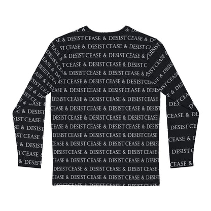 N*ntendo themed Men's Long Sleeve Shirt (AOP)