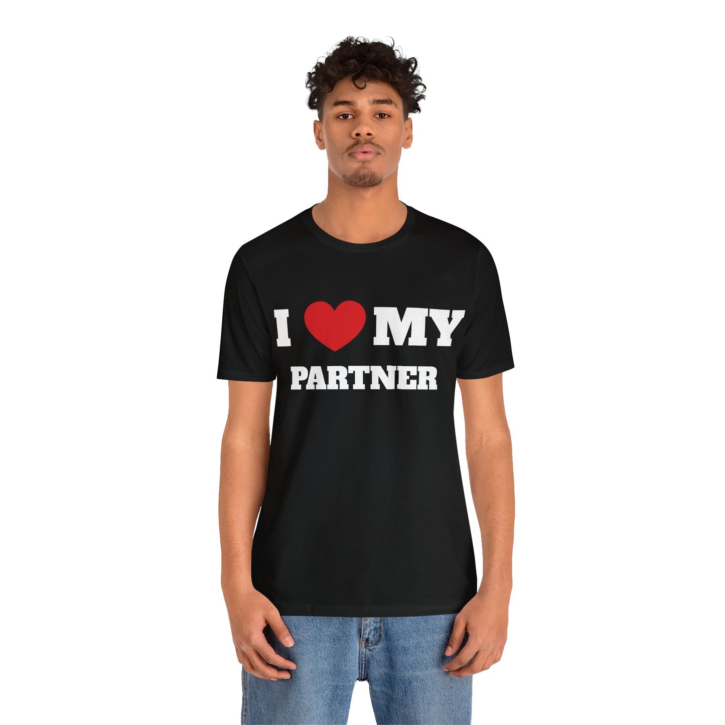 I Heart My Partner Nuke Unisex Short Sleeve Tee