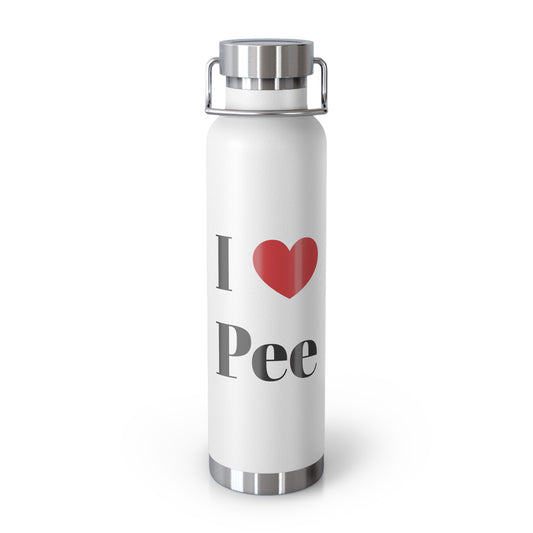 Pee Insulated Bottle, 22oz
