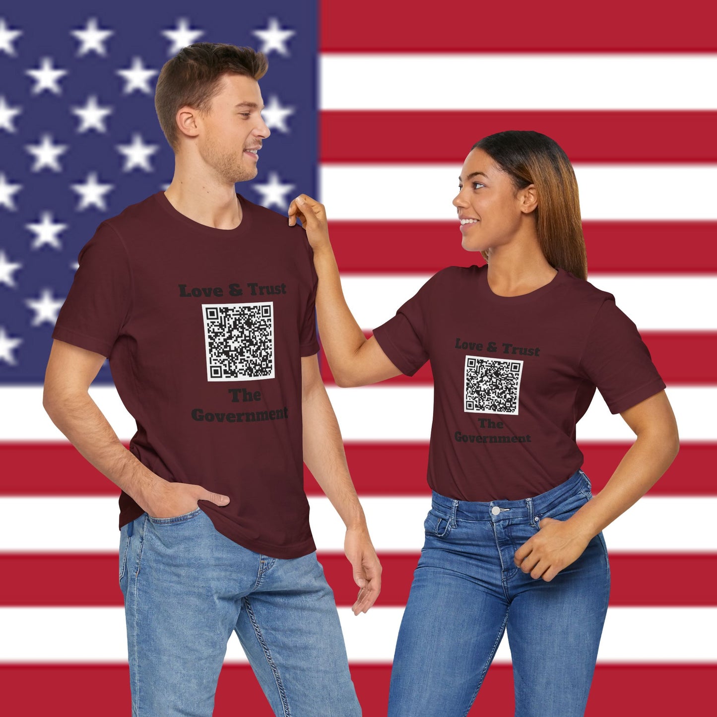 Love & Trust The Government Unisex Short Sleeve Tee