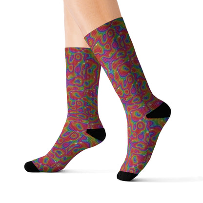 Iridescent Color Sublimation Socks