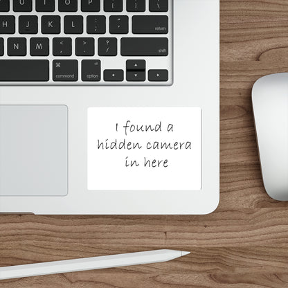 Hidden Camera Die-Cut Stickers